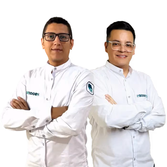 Fundadores de Boostec: José y David